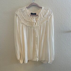 COPY - Cream satin blouse